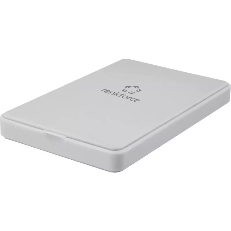 Renkforce RF-4505644 case per HDD/SSD SATA da 2,5 pollici, USB 3.0, bianco