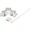 Renkforce RF-4531196 connettore femmina RJ45 Cat.6a schermato argento