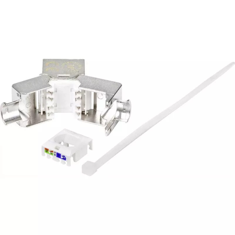 Renkforce RF-4531196 connettore femmina RJ45 Cat.6a schermato argento