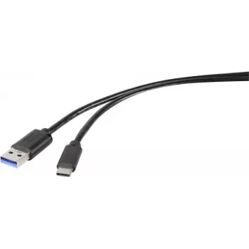 Renkforce RF-4599658 cavo USB 3.2 Gen 1, USB-A a USB-C, 0,5 m, nero
