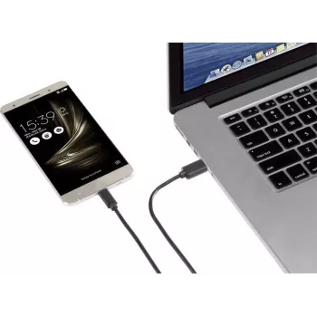 Renkforce RF-4599658 cavo USB 3.2 Gen 1, USB-A a USB-C, 0,5 m, nero