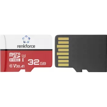 Renkforce RFEmSD32 scheda microSDHC 32 GB A1, V30, UHS-I, con adattatore SD RF-7488100