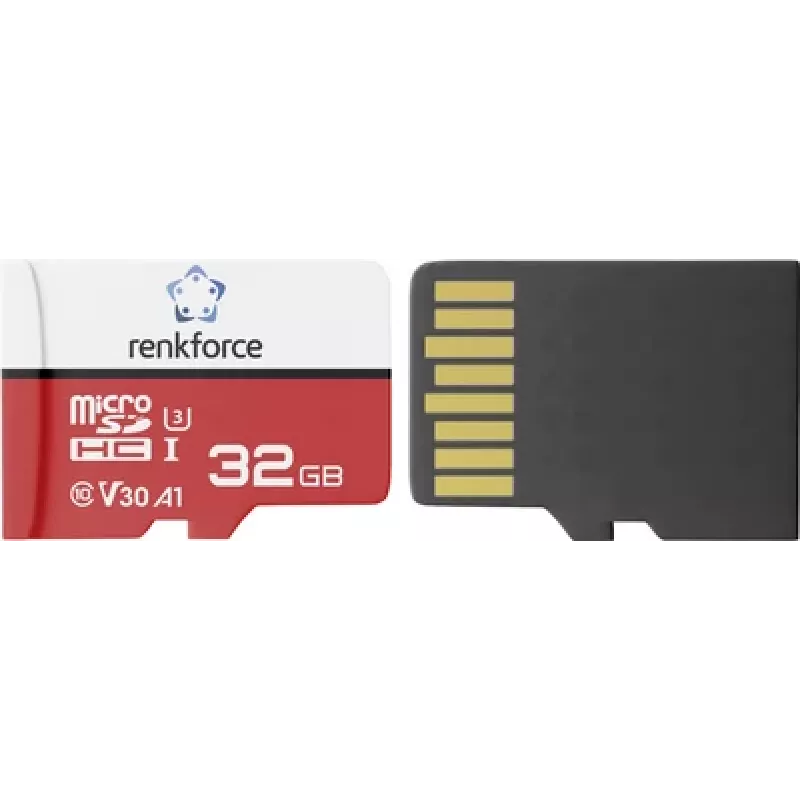Renkforce RFEmSD32 scheda microSDHC 32 GB A1, V30, UHS-I, con adattatore SD RF-7488100