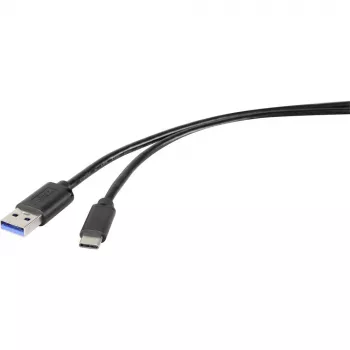 Renkforce RF-4535908 cavo USB 3.2 Gen 1, USB-A su USB-C, 3 m, nero