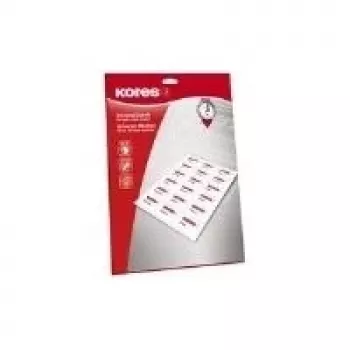 Kores etichette universali 52,5 x 29,7 mm bianco 25 fogli senza bordi (1000 etichette) L5229.25