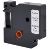 RENKFORCE RF-LT-D45010 nastro per etichettatrice compatibile DYMO D1 12mm trasparente nero su 7m RF-6027820