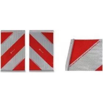 IWH segnalazione riflettente per sponde di carico, rosso/bianco, autoadesiva, 133 x 133 mm, 1 pezzo (097620)