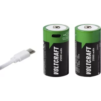 VOLTCRAFT batteria ricaricabile Baby (C) Li-Ion 2500 mAh 1,5 V confezione da 2 (VC-17275575)