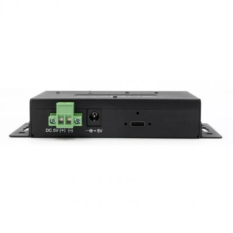EXSYS EX-1240HMVS hub USB 3.2 Gen 2 industriale a 4 porte, montaggio su guida DIN, metallo