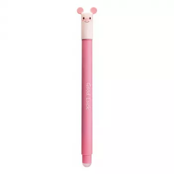 Faber-Castell Eberhard Faber Animal Erase it! Penna gel maiale blu 0,7 mm cancellabile ricaricabile 582106
