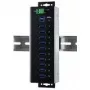 EXSYS EX-1110HMVS-WT Hub USB 3.2 Gen 1 industriale a 10 porte, montabile su guida DIN, metallo, 5Gbps