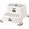 keeeper kids Igor Panda Scaletta a 2 gradini, bianco con stampa panda, portata 120 kg, piedini antiscivolo 1003110024100