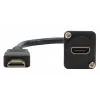 EXSYS EX-49162 cavo adattatore HDMI tipo A femmina su maschio, 20 cm, 4K, High Speed con Ethernet, nero