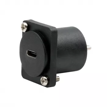 EXSYS EX-49167 adattatore da incasso USB-C tipo D femmina su maschio, USB 3.2 Gen 2, 10Gbps