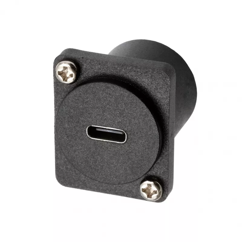EXSYS EX-49167 adattatore da incasso USB-C tipo D femmina su maschio, USB 3.2 Gen 2, 10Gbps