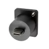 EXSYS EX-49167 adattatore da incasso USB-C tipo D femmina su maschio, USB 3.2 Gen 2, 10Gbps
