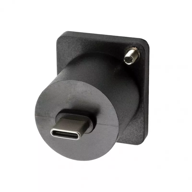 EXSYS EX-49167 adattatore da incasso USB-C tipo D femmina su maschio, USB 3.2 Gen 2, 10Gbps