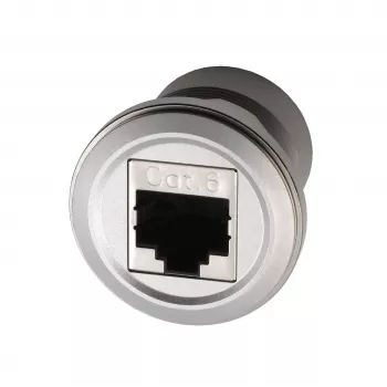 EXSYS EX-49196 adattatore RJ45 da pannello in metallo, femmina-femmina