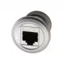 EXSYS EX-49196 adattatore RJ45 da pannello in metallo, femmina-femmina