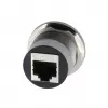 EXSYS EX-49196 adattatore RJ45 da pannello in metallo, femmina-femmina