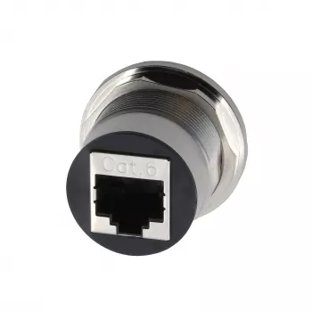 EXSYS EX-49196 adattatore RJ45 da pannello in metallo, femmina-femmina