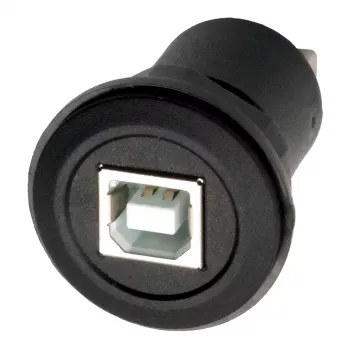EXSYS EX-49213 adattatore panel-mount USB-B femmina a USB-A femmina, USB 2.0, telaio in metallo