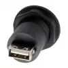 EXSYS EX-49213 adattatore panel-mount USB-B femmina a USB-A femmina, USB 2.0, telaio in metallo