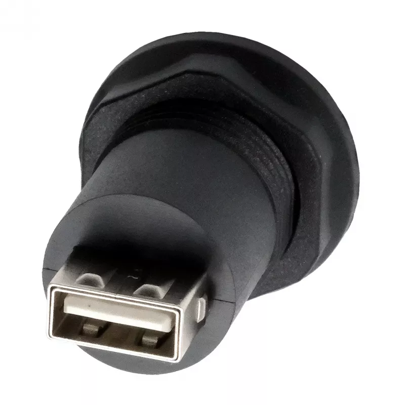 EXSYS EX-49213 adattatore panel-mount USB-B femmina a USB-A femmina, USB 2.0, telaio in metallo