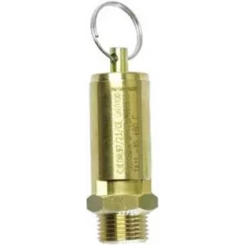 Aerotec valvola di sicurezza per aria compressa 1/2 pollice, 10 bar, ottone 9049104