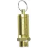 Aerotec valvola di sicurezza per aria compressa 1/2 pollice, 10 bar, ottone 9049104