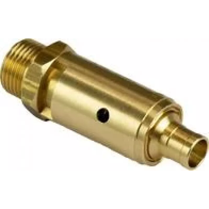 Aerotec valvola di sicurezza per aria compressa 1/2 pollice, 10 bar, ottone 9049104