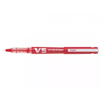 PILOT V5 Hi-Tecpoint Begreen penna a inchiostro liquido, inchiostro rosso, linea 0,3 mm, ricaricabile, corpo rosso 442797