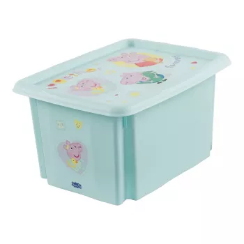 keeeper scatola contenitore karolina Peppa Pig, 15 litri scatola impilabile/nidificabile con coperchio, PP, acquamarina, 1 pezzo 1223662433600