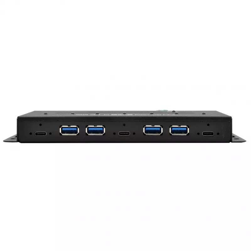 EXSYS EX-1247HMVS hub industriale USB 3.2 Gen 2 7 porte con montaggio su guida DIN