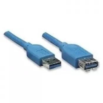 EXSYS EX-K1630-1 cavo USB 3.2 Gen 1, USB-A a USB-B, 1m, blu