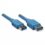 EXSYS EX-K1630-1 cavo USB 3.2 Gen 1, USB-A a USB-B, 1m, blu