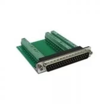 EXSYS EX-49035 adattatore da connettore maschio D-SUB 37 poli a morsettiera a vite 39 poli, verde/argento