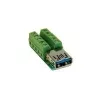 EXSYS EX-49060 adattatore da connettore femmina USB 3.0 10 pin a terminal block
