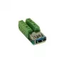 EXSYS EX-49060 adattatore da connettore femmina USB 3.0 10 pin a terminal block