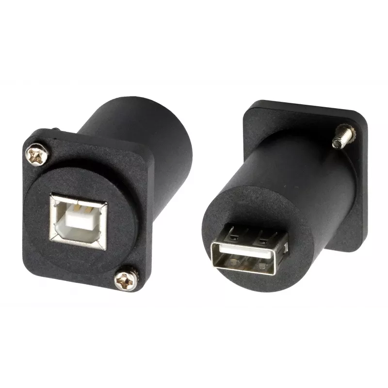 EXSYS EX-49157 Adattatore da incasso Type-D USB 2.0, connettore femmina USB-B a connettore femmina USB-A