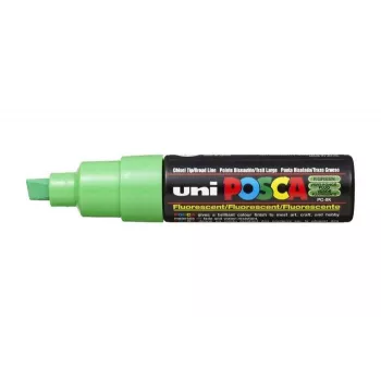 POSCA PC-8K pennarello pigmentato verde neon punta a scalpello 8,0 mm PC8K V FLUO