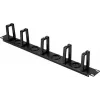 Renkforce RF-7116970 pannello di gestione cavi girevole 19 inch 1U con dita di guida cavi a 360°, nero