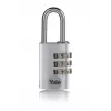 Yale YE3CB/38/131/1/S lucchetto a combinazione 38mm argento