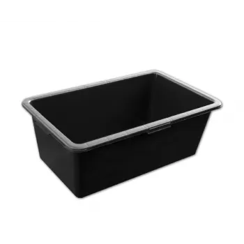 Bradas KTKP60 vasca per malta in PVC 60L nero con bordi profilati