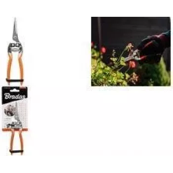 Bradas V-SERIES cesoia da giardino bypass con lama diritta in acciaio inox, arancione, 1 pezzo (KT-V1020)