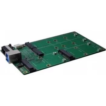 EXSYS EX-3673 scheda adattatore da USB 3.2 Gen 2x1 a M.2 e mSATA con presa USB Type-B
