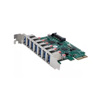 EXSYS scheda PCIe USB 3.2 Gen 1 con 7 porte (chipset VIA) EX-11088-2