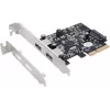 EXSYS EX-12001-2 adattatore PCIe x2 Low-Profile USB 3.2 Gen 2x2