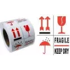 RILLPRINT 76900 etichette di avvertenza FRAGILE / CONSERVARE IN LUOGO ASCIUTTO adesivo permanente bianco/rosso/nero 74x105mm 500 etichette per rotolo