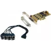 EXSYS EX-45368 scheda PCIe 8S seriale RS-232/422/485 incl. staffa low-profile (SystemBase)